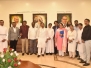 A delegation of Christian Minority Leaders met the Honourable Governor of Maharashtra at Rajbhavan and addressed a memorandum to the Honourable President of India for appeal for Peace in Manipur.