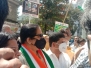Glimpses of Mumbai Congress  North East Dist Congress agitation against Modi government s MP's for insulting the people of Maharashtra.