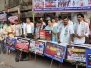 Protests against Inflation, Unemployment,Farmers Suicide, Privatisation and Horse trading of MLAs at Ghatkopar West Station