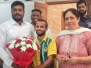 The Newly Appointed District President of North East Mumbai Shri Abraham Roy Mani a youth Leader of IYC  came and met me and the party cadre of Ghatkopar West . We assuured him full Support and Cooperation .